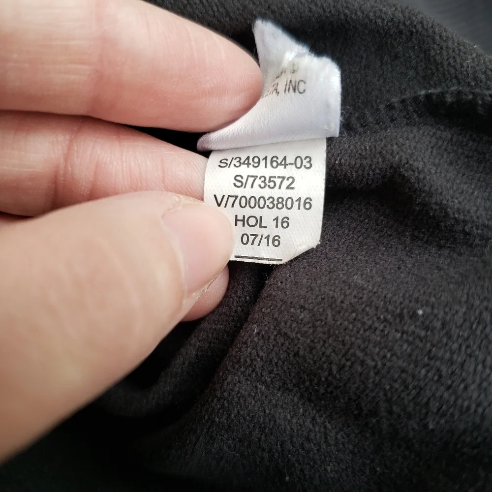 Athleta| Track Pullover Sweatshirt Cowl Neck Black Size Medium